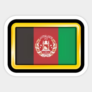 Country Flag of Afghanistan Sticker